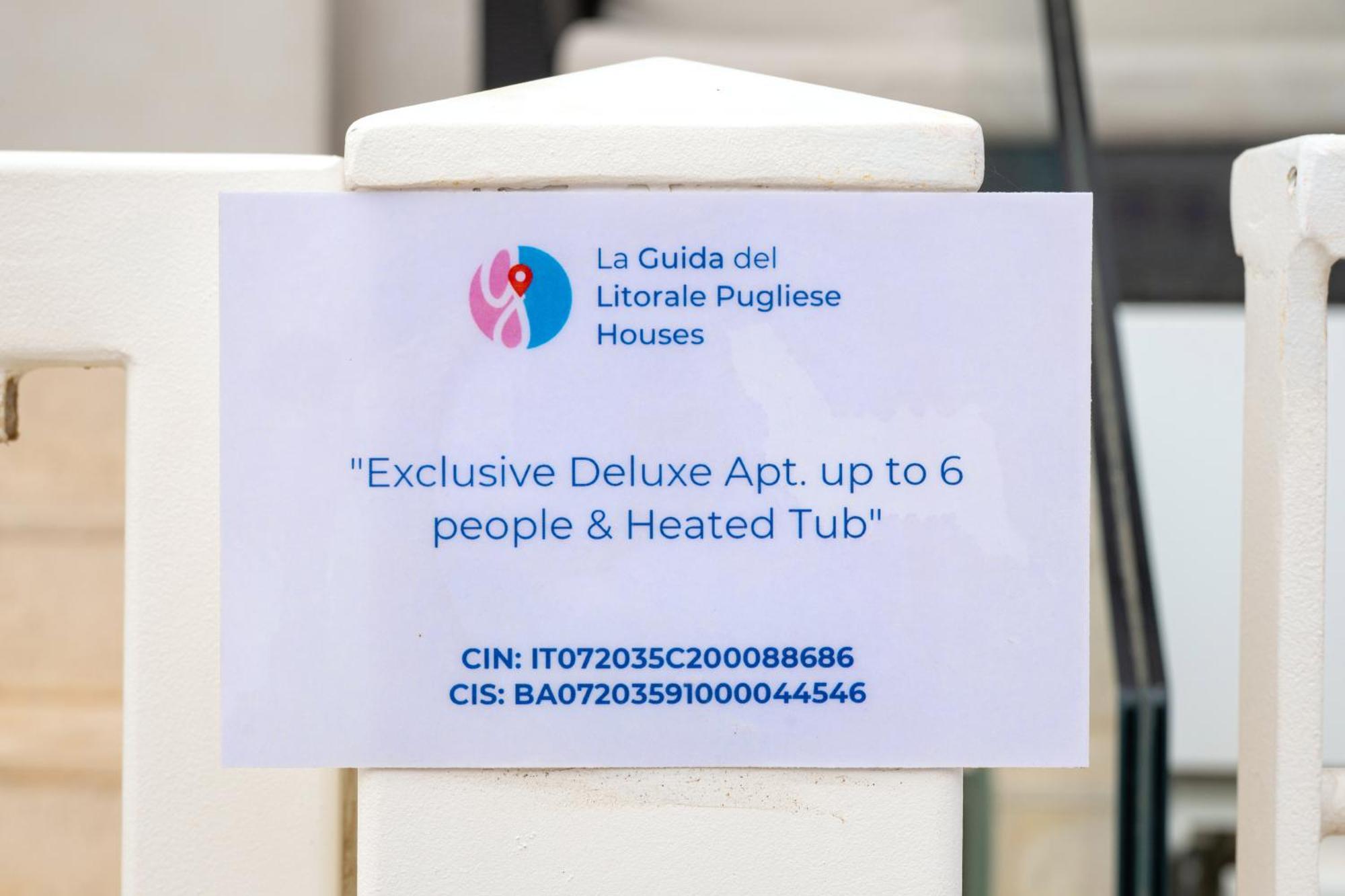 Exclusive Deluxe Apt Up To 6 People & Heated Tub Polignano a Mare Exterior foto